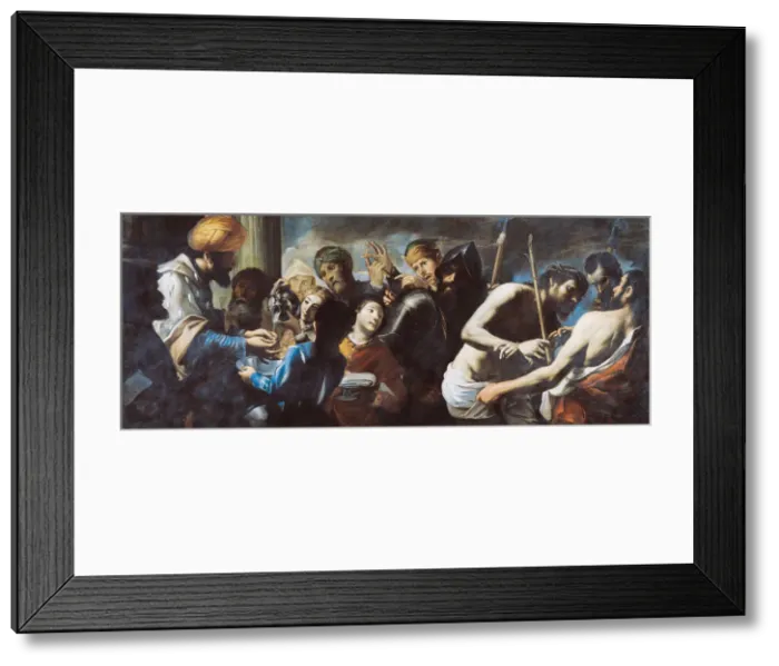 Framed Print : Pilate washes his hands (Christ before Pilate), c. 1640. Creator: Preti, Gregorio (1603-1672) Framed Print : Pilate washes his hands (Christ before Pilate), c. 1640. Creator: Preti, Gregorio (1603-1672)