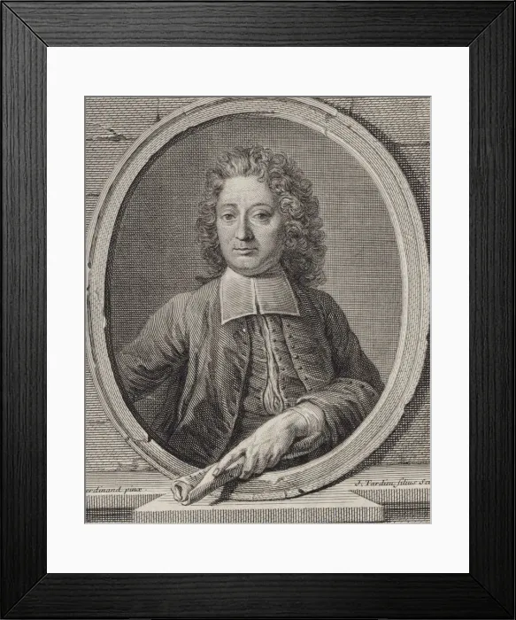 Framed Print : Portrait of the Composer Jean-Francois Lallouette (1651-1728). Creator: Tardieu Framed Print : Portrait of the Composer Jean-Francois Lallouette (1651-1728). Creator: Tardieu