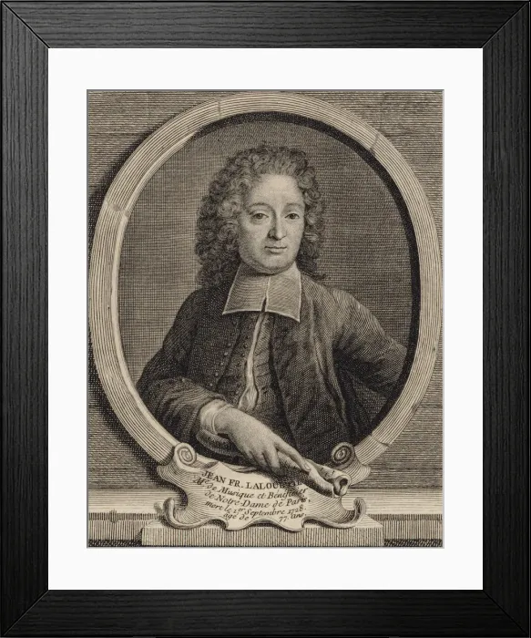 Framed Print : Portrait of the Composer Jean-Francois Lallouette (1651-1728). Creator: Anonymous Framed Print : Portrait of the Composer Jean-Francois Lallouette (1651-1728). Creator: Anonymous