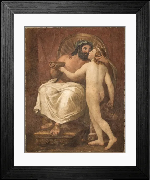 Framed Print : Jupiter Kissing Ganymede, 1759-1760. Creator: Mengs, Anton Raphael (1728-1779) Framed Print : Jupiter Kissing Ganymede, 1759-1760. Creator: Mengs, Anton Raphael (1728-1779)