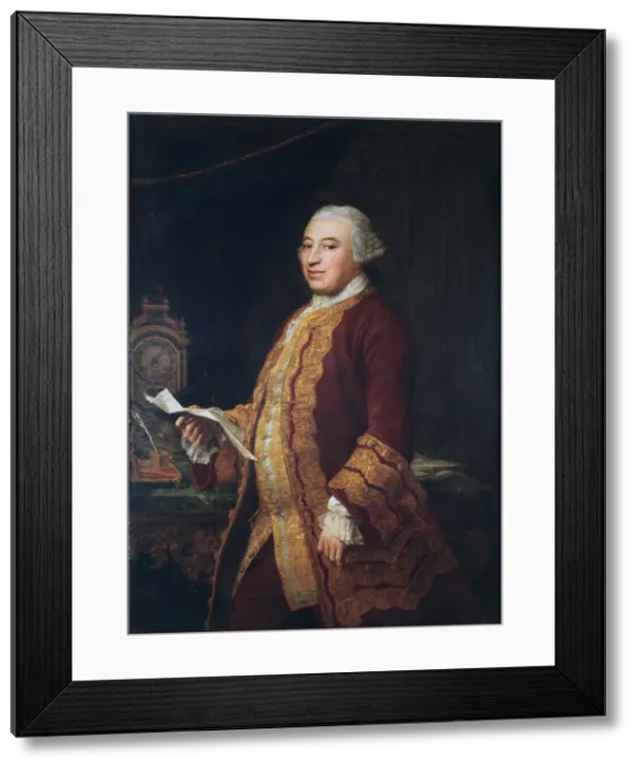 Framed Print : Portrait of Conte Niccolo Soderini, 1765. Creator: Batoni, Pompeo Girolamo (1708-1787) Framed Print : Portrait of Conte Niccolo Soderini, 1765. Creator: Batoni, Pompeo Girolamo (1708-1787)