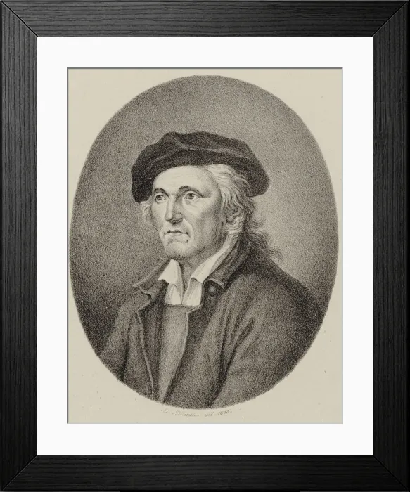 Framed Print : Portrait of the Composer Johann Philipp Kirnberger (1721-1783), 1815. Creator: Winter