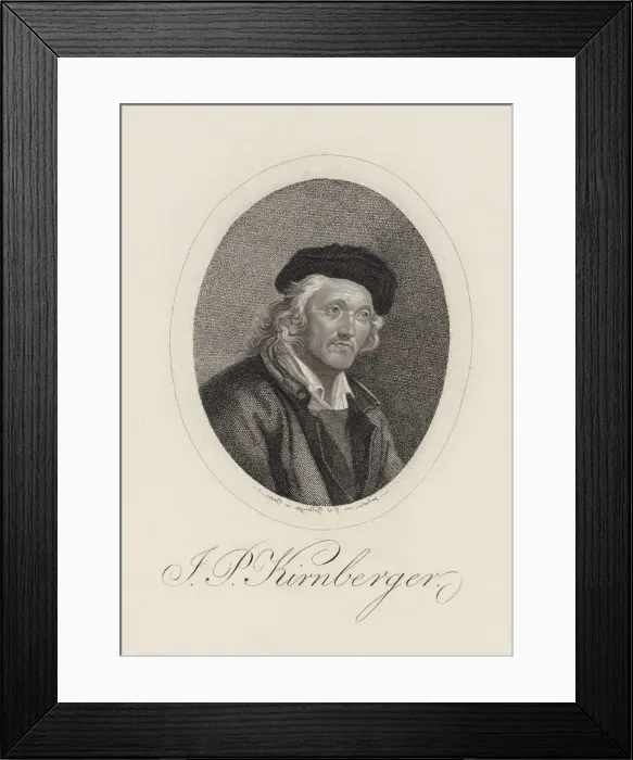 Framed Print : Portrait of the Composer Johann Philipp Kirnberger (1721-1783). Creator: Bollinger Framed Print : Portrait of the Composer Johann Philipp Kirnberger (1721-1783). Creator: Bollinger