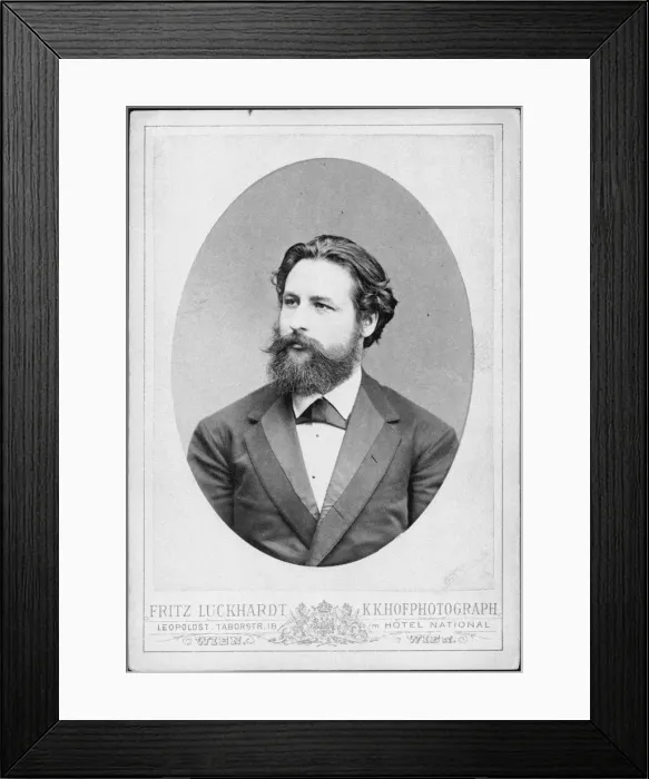 Framed Print : Portrait of the pianist and composer Heinrich Karl Johann Hofmann (1842-1902). Creator: Luckhardt Framed Print : Portrait of the pianist and composer Heinrich Karl Johann Hofmann (1842-1902). Creator: Luckhardt