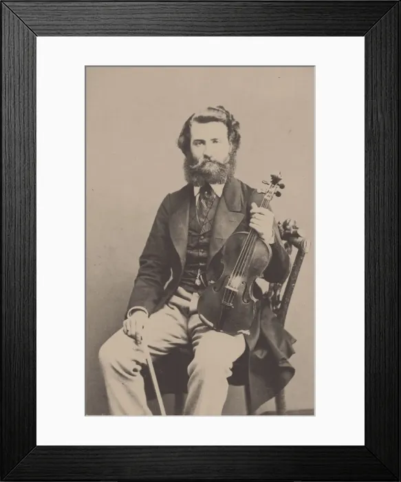 Framed Print : Portrait of the violinist and composer Alfred Holmes (1837-1876). Creator: Anonymous