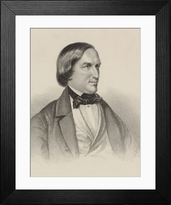 Framed Print : Portrait of the pianist and composer Karl August Krebs (1804-1880). Creator: Anonymous Framed Print : Portrait of the pianist and composer Karl August Krebs (1804-1880). Creator: Anonymous