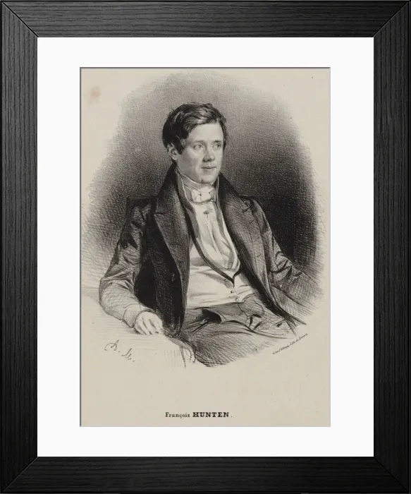 Framed Print : Portrait of the pianist and composer Franz Hünten (1793-1878). Creator: Maurin Framed Print : Portrait of the pianist and composer Franz Hünten (1793-1878). Creator: Maurin