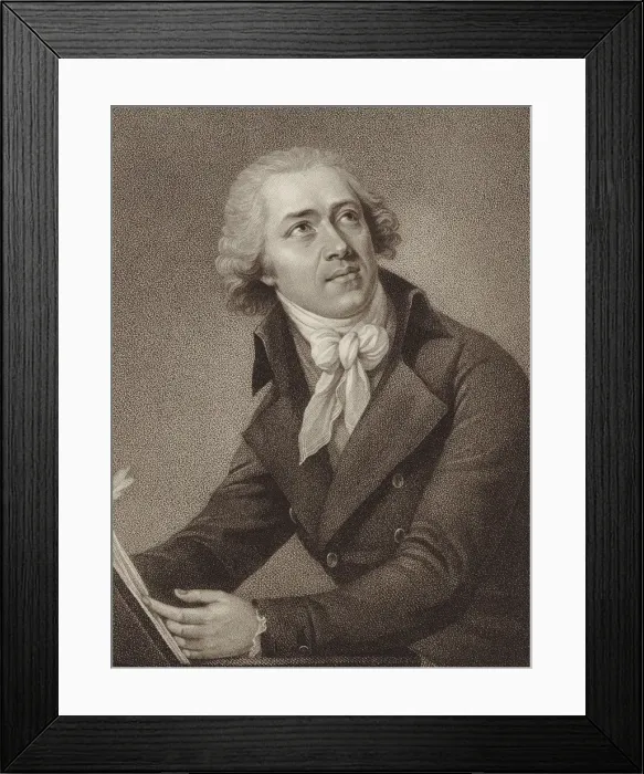Framed Print : Portrait of the Composer Leopold Kozeluch (1747-1818), 1797. Creator: Ridley, William (1764-1838) Framed Print : Portrait of the Composer Leopold Kozeluch (1747-1818), 1797. Creator: Ridley, William (1764-1838)
