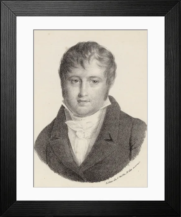 Framed Print : Portrait of the Composer Nicolo Isouard (1775-1818). Creator: Motte, Charles Etienne Pierre Framed Print : Portrait of the Composer Nicolo Isouard (1775-1818). Creator: Motte, Charles Etienne Pierre