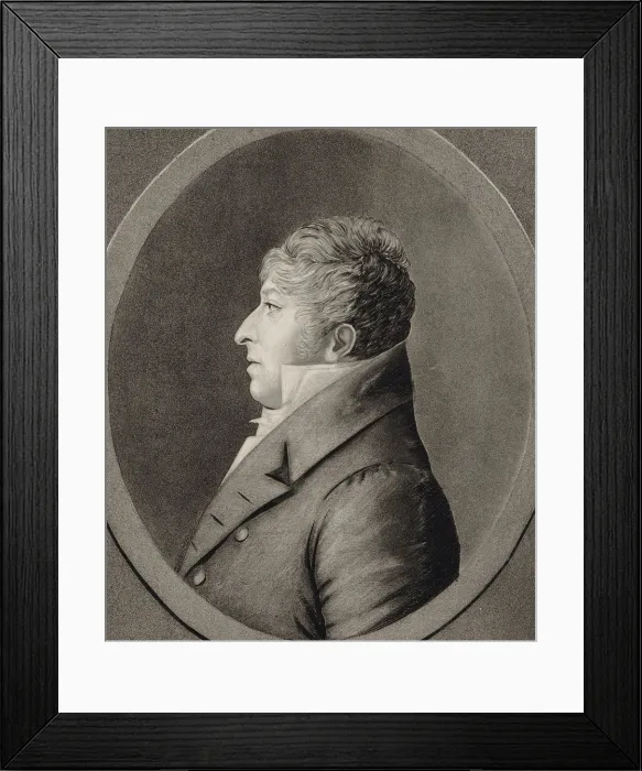 Framed Print : Portrait of the composer Rodolphe Kreutzer (1766-1831), 1809. Creator: Quenedey, Edmé Framed Print : Portrait of the composer Rodolphe Kreutzer (1766-1831), 1809. Creator: Quenedey, Edmé