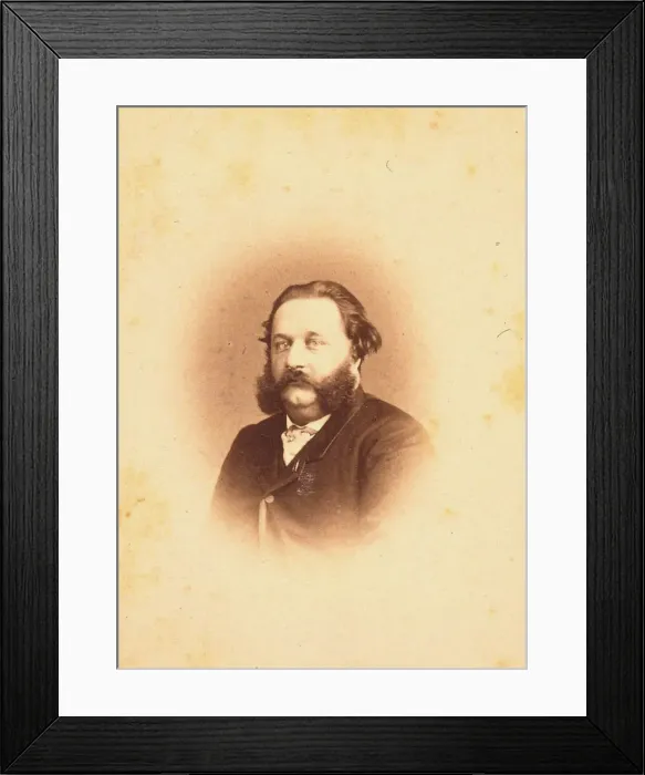 Framed Print : Portrait of the Composer Alfred Jaell (1832-1882), 1866. Creator: Photo studio Paetz Framed Print : Portrait of the Composer Alfred Jaell (1832-1882), 1866. Creator: Photo studio Paetz