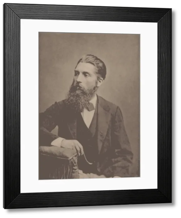 Framed Print : Portrait of the pianist and composer Adolf Jensen (1837-1879). Creator: Anonymous Framed Print : Portrait of the pianist and composer Adolf Jensen (1837-1879). Creator: Anonymous