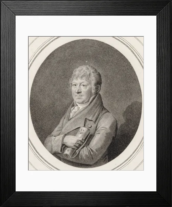 Framed Print : Portrait of the violinist and composer Franz Krommer (1759-1831). Creator: Neidl, Johann Framed Print : Portrait of the violinist and composer Franz Krommer (1759-1831). Creator: Neidl, Johann