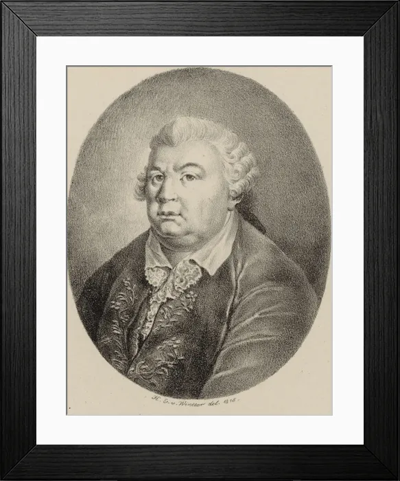Framed Print : Portrait of the composer Niccolo Jommelli (1714-1774), 1815. Creator: Winter Framed Print : Portrait of the composer Niccolo Jommelli (1714-1774), 1815. Creator: Winter