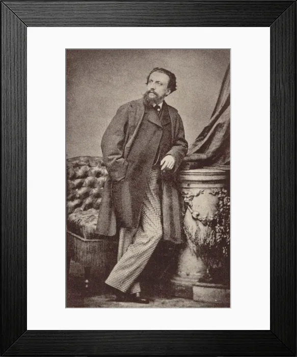 Framed Print : Portrait of Arthur Kalkbrenner (1828-1869), 1860. Creator: Anonymous Framed Print : Portrait of Arthur Kalkbrenner (1828-1869), 1860. Creator: Anonymous