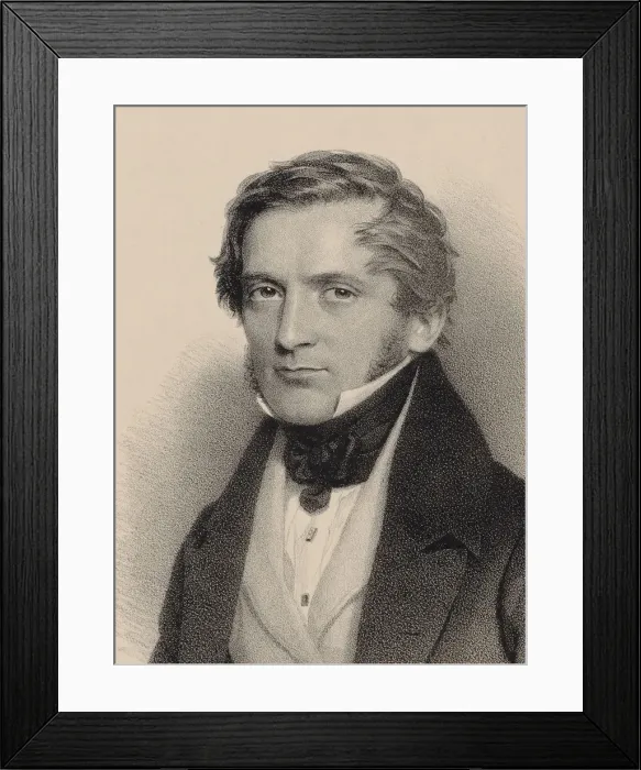 Framed Print : Portrait of the Composer Franz Lachner (1803-1890), 1830. Creator: Staub, Andreas (1806-1839) Framed Print : Portrait of the Composer Franz Lachner (1803-1890), 1830. Creator: Staub, Andreas (1806-1839)