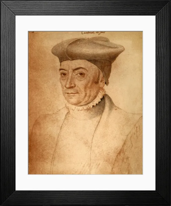 Framed Print : Jean de Bertrand, early-mid 16th century. Creator: Francois Clouet Framed Print : Jean de Bertrand, early-mid 16th century. Creator: Francois Clouet