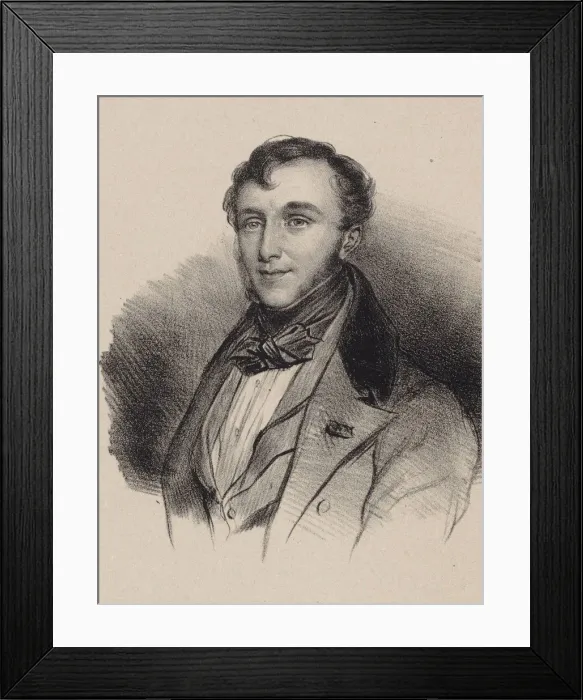 Framed Print : Portrait of the composer Friedrich Kalkbrenner (1785-1849). Creator: Anonymous