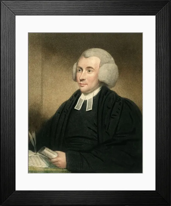 Framed Print : Reverend John Eyre, MA. late 18th century. Creator: Unknown Framed Print : Reverend John Eyre, MA. late 18th century. Creator: Unknown