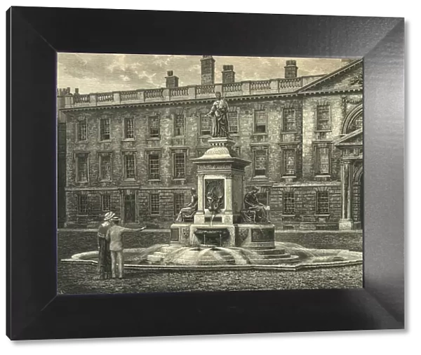 The Fountain, Kings College, Cambridge, late 19th century. Creator: Unknown