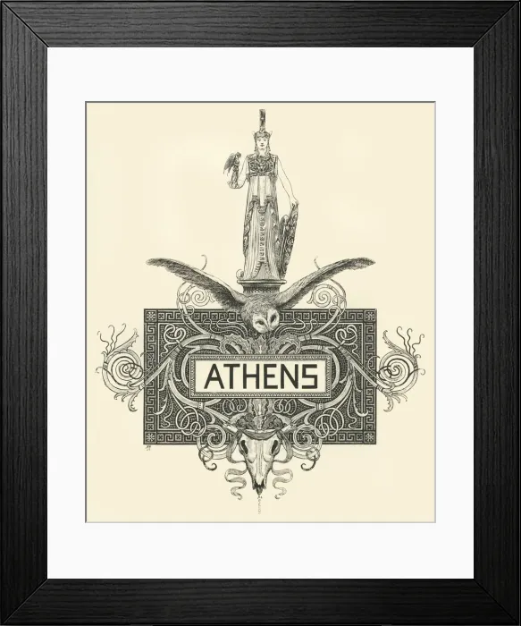 Framed Print : Athens, late 19th-early 20th century. Creator: Unknown Framed Print : Athens, late 19th-early 20th century. Creator: Unknown