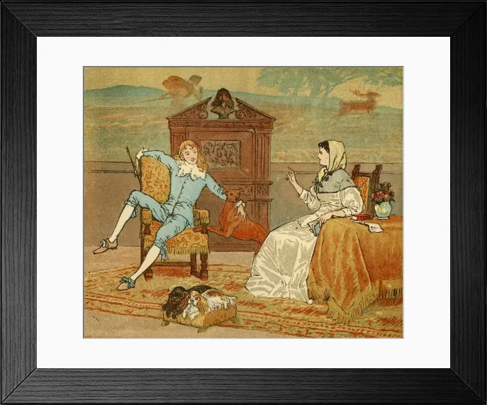 Framed Print : You must seek a Wife with a Fortune!, c1880, (1888). Creator: Randolph Caldecott Framed Print : You must seek a Wife with a Fortune!, c1880, (1888). Creator: Randolph Caldecott