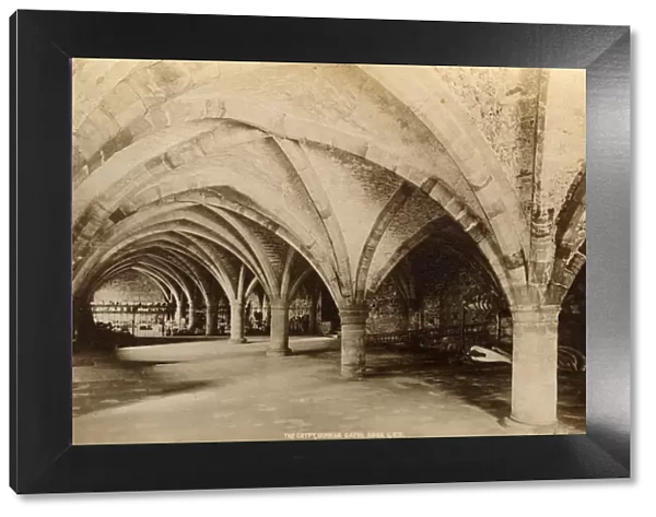 The Crypt, Durham Cathedral, 1893. Creator: Unknown