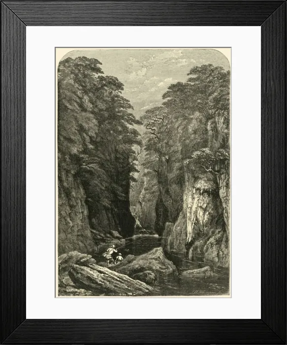 Framed Print : Fors Nothyn, North Wales, c1850. Creator: Josiah Wood Whymper Framed Print : Fors Nothyn, North Wales, c1850. Creator: Josiah Wood Whymper