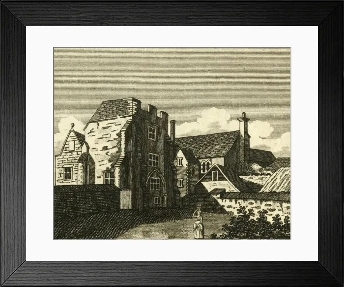 Framed Print : The Archbishops Palace Great Hall, at Canterbury, c1786. Creator: Unknown Framed Print : The Archbishops Palace Great Hall, at Canterbury, c1786. Creator: Unknown