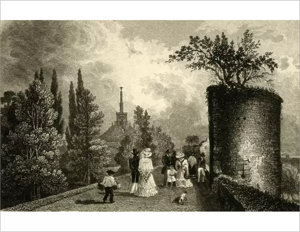 Danejohn Hill, Canterbury, Kent, 1829. Creator: James Baylis Allen