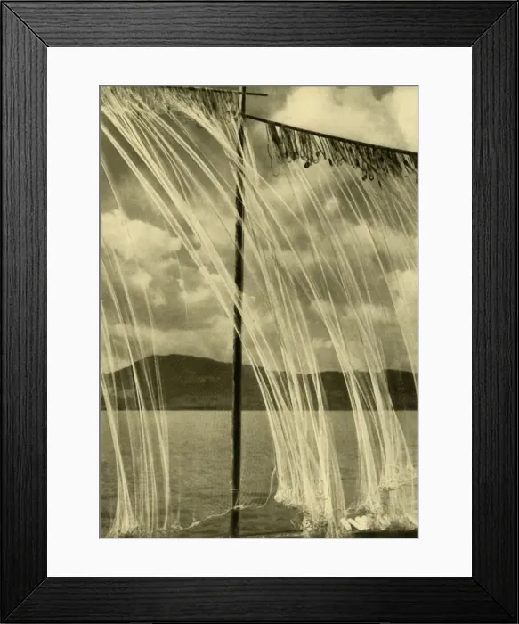 Framed Print : Fishing nets, Attersee, Upper Austria, c1935. Creator: Unknown Framed Print : Fishing nets, Attersee, Upper Austria, c1935. Creator: Unknown