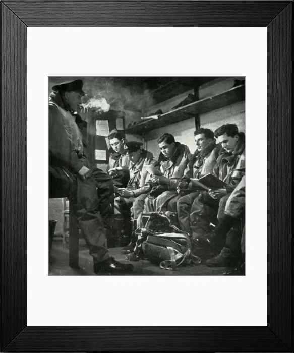 Framed Print : Old Hands Now - pilots of the Fleet Air Arm, c1943. Creator: Unknown Framed Print : Old Hands Now - pilots of the Fleet Air Arm, c1943. Creator: Unknown