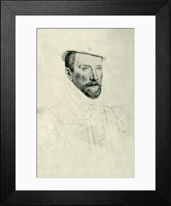 Framed Print : Gaspard II de Coligny, c1565-1570, (1907). Creator: Unknown Framed Print : Gaspard II de Coligny, c1565-1570, (1907). Creator: Unknown