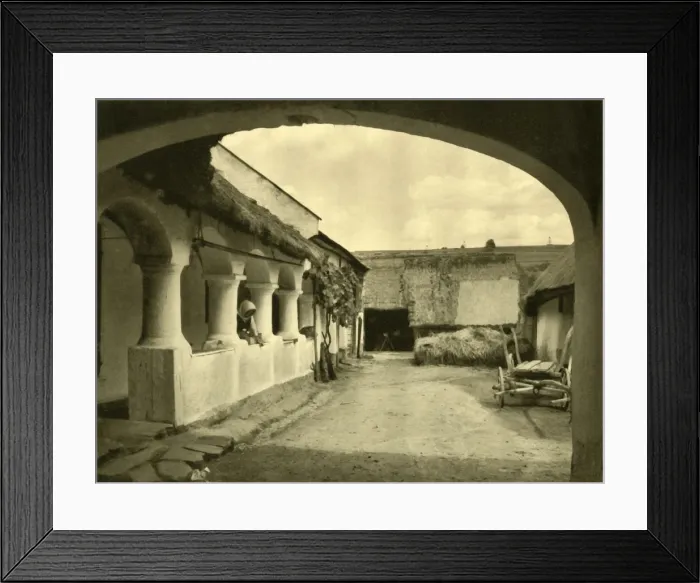 Framed Print : The Arkadenhof, Oberschützen, Burgenland, Austria, c1935. Creator: Unknown Framed Print : The Arkadenhof, Oberschützen, Burgenland, Austria, c1935. Creator: Unknown