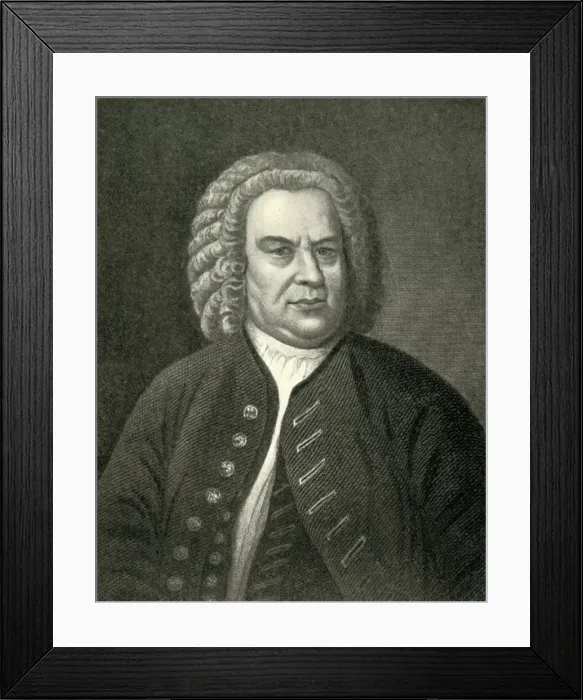 Framed Print : Bach, c1746, (1907). Creator: Unknown Framed Print : Bach, c1746, (1907). Creator: Unknown