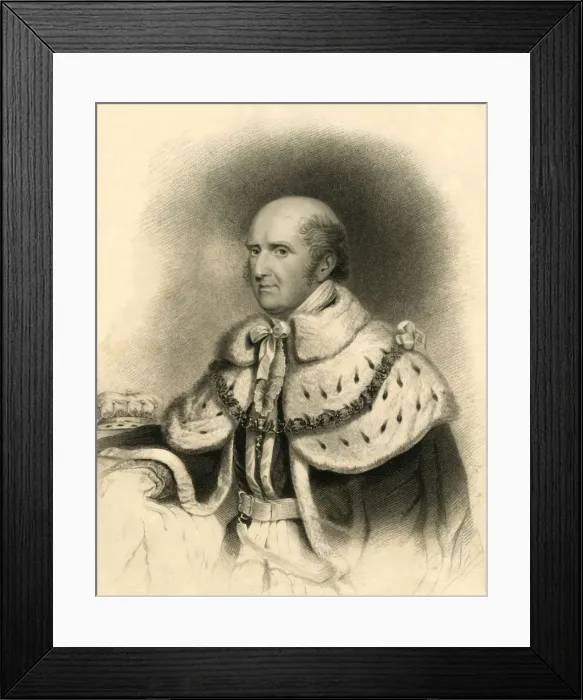 Framed Print : The Right Honorable Henry Nevill, (1755-1843), 1835. Creator: Edward Scriven Framed Print : The Right Honorable Henry Nevill, (1755-1843), 1835. Creator: Edward Scriven