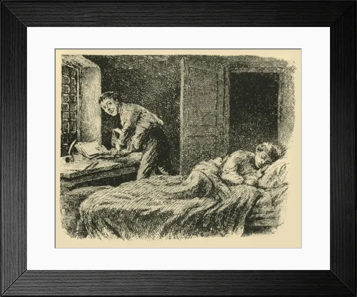 Framed Print : Christoph seized the manuscript book and the copy, (1907). Creator: Unknown Framed Print : Christoph seized the manuscript book and the copy, (1907). Creator: Unknown
