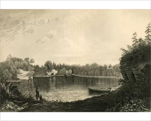Uckfield Lake, 1835. Creator: Henry Alexander Ogg