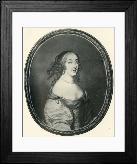 Framed Print : Anne Marie Louise d Orleans, Duchesse de Montpensier, 17th century, (1907). Creator: Unknown Framed Print : Anne Marie Louise d Orleans, Duchesse de Montpensier, 17th century, (1907). Creator: Unknown