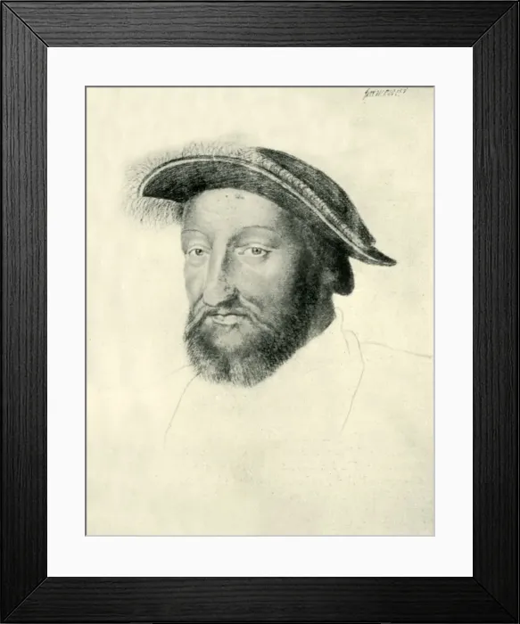 Framed Print : Francis I, King of France, c1540s?, (1907). Creator: Unknown Framed Print : Francis I, King of France, c1540s?, (1907). Creator: Unknown