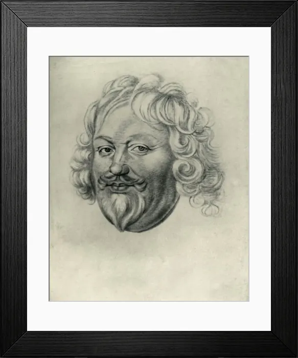 Framed Print : Head of a man, c1630, (1907). Creator: Unknown Framed Print : Head of a man, c1630, (1907). Creator: Unknown
