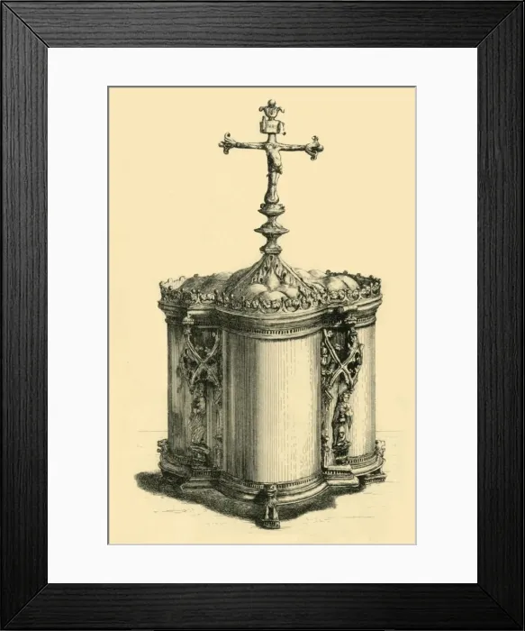 Framed Print : Chrismatory, late 15th century, (1881). Creator:s Thomas Framed Print : Chrismatory, late 15th century, (1881). Creator:s Thomas