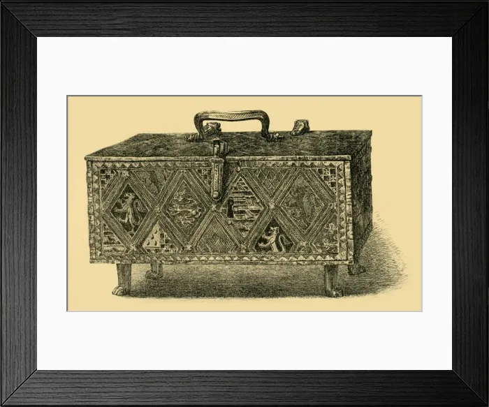 Framed Print : The Valence Casket, c1305-1312, (1881). Creator: W Harbutt Framed Print : The Valence Casket, c1305-1312, (1881). Creator: W Harbutt