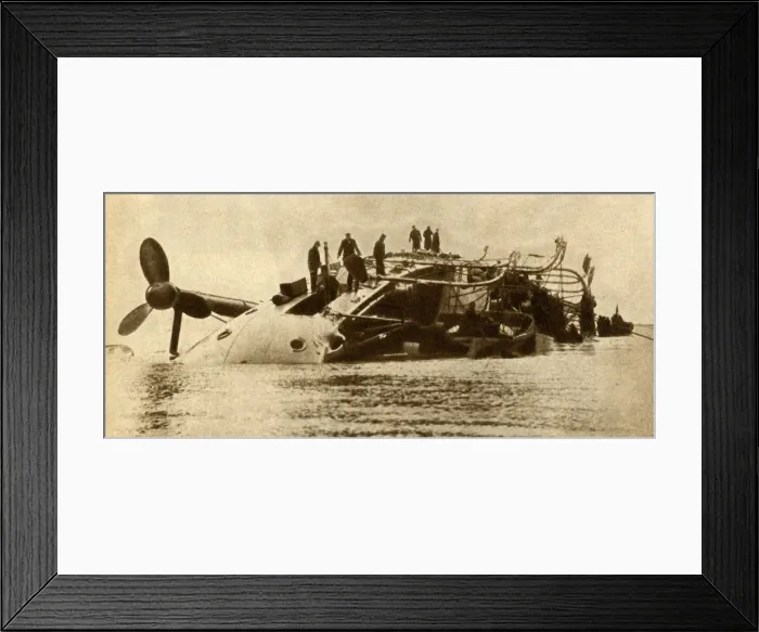 Framed Print : Loss of H. M. S. Gladiator, 1908, (1933). Creator: R Norton Framed Print : Loss of H. M. S. Gladiator, 1908, (1933). Creator: R Norton