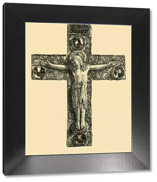 Reliquary Cross, 10th century, (1881). Creator: A A Bradbury