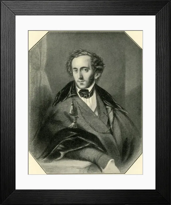Framed Print : Mendelssohn, 19th century, (1907). Creator: Unknown Framed Print : Mendelssohn, 19th century, (1907). Creator: Unknown