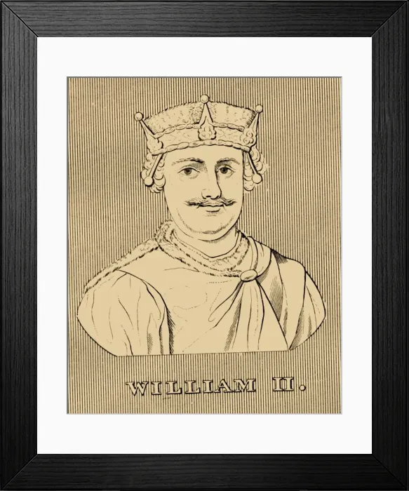Framed Print : William II, (c1056-1100), 1830. Creator: Unknown Framed Print : William II, (c1056-1100), 1830. Creator: Unknown