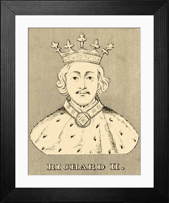 Framed Print : Richard II, (1367-1400), 1830. Creator: Unknown Framed Print : Richard II, (1367-1400), 1830. Creator: Unknown