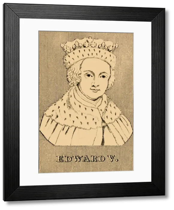 Framed Print : Edward V, (1470-c1483), 1830. Creator: Unknown Framed Print : Edward V, (1470-c1483), 1830. Creator: Unknown
