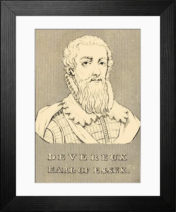 Framed Print : Devereux, Earl of Essex, (1565-1601), 1830. Creator: Unknown Framed Print : Devereux, Earl of Essex, (1565-1601), 1830. Creator: Unknown